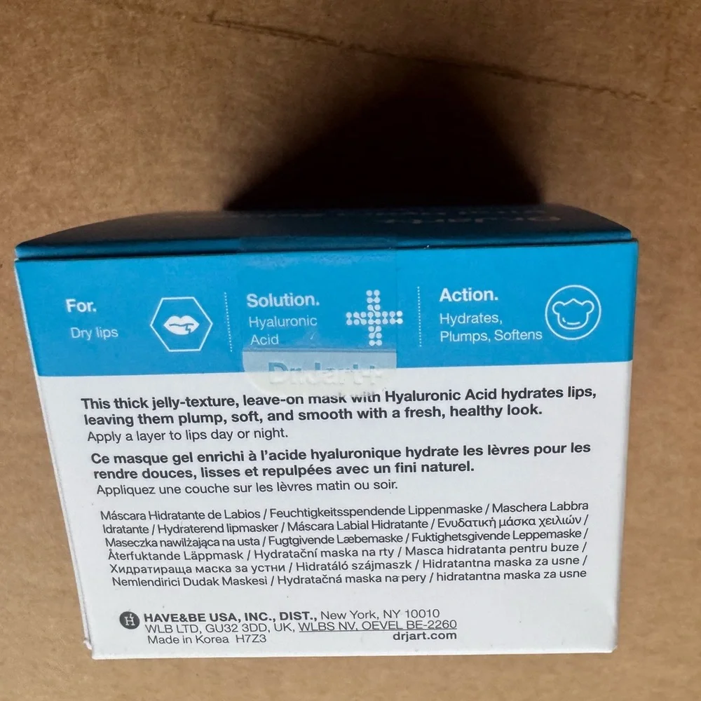NWT Dr. Jart+ Vital Hydra Solution™ Jelly Bear Lip Mask with Hyaluronic Acid